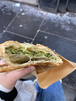 spinach vergas. very delicious 10/10!! at The Piemaker in Edinburgh