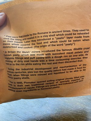 Pie knowledge   at The Piemaker in Edinburgh