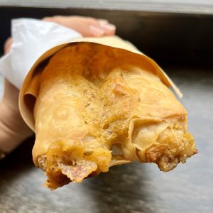 double potato roll  at The Piemaker in Edinburgh