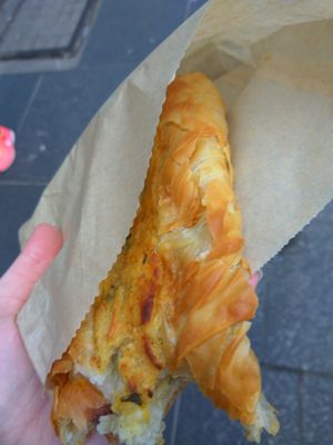 Double potato roll at The Piemaker in Edinburgh