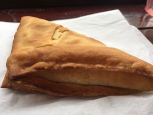 Vegan mushroom pie at The Piemaker in Edinburgh