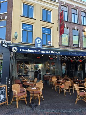 Front and large outdoor seating at Lox Utrecht in Utrecht