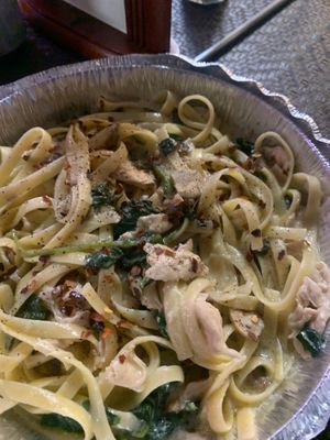 This was a “to-go”container… but we chose to dit there and dine in! Wow!!! at Pizza Company in Las Vegas