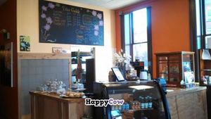 Harvest Moon Bakery's sales counter and menu. at Harvest Moon Creations in Xenia