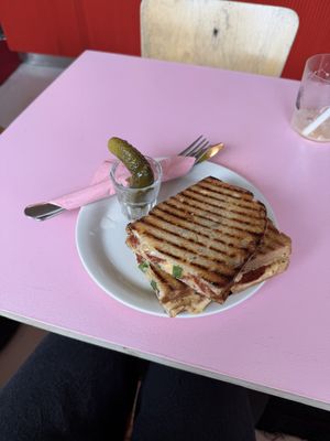 Hot mess express toastie  at Lykke in Helsinki