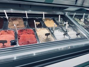 All vegan gelato options  at Gelatoville - 9th Ave in New York City