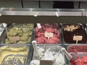 Vegan offerings   at Gelatoville - 9th Ave in New York City