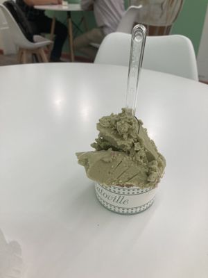 My treat for the dayy  at Gelatoville - 9th Ave in New York City
