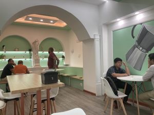 Cozy insidee  at Gelatoville - 9th Ave in New York City