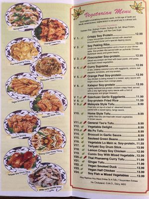 Updated menu  at Uncle Lim's Kitchen in Wilmington