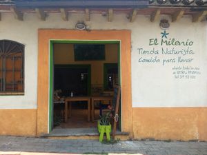 They have been here for many years serving simple, fresh,  vegan+vegetarian food at El Milenio in Tepoztlan