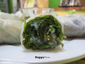 Vietnamese spring rolls at El Milenio in Tepoztlan