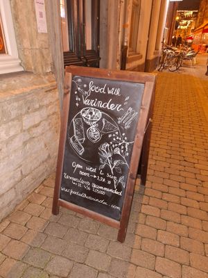 Outside at Food with Varinder in Leuven