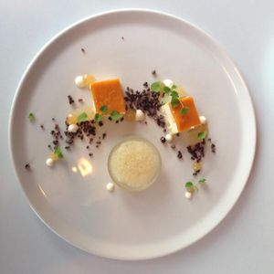 pear mousse dessert  at Mio Matto in Berlin