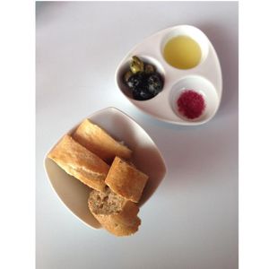 complimentary bread  at Mio Matto in Berlin