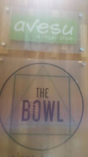 Inside sign at avesu in Berlin