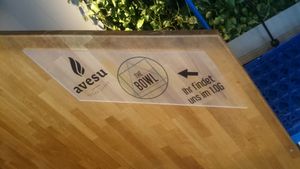 Inside sign at avesu in Berlin