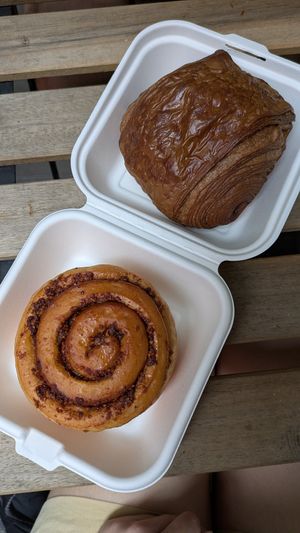 Cinnamon bun and chocolate crossiant at Wheat Allergy Baking Studio in Taichung