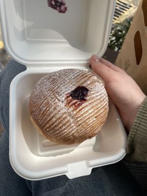 Croissant type bun with blueberry fillingg  at Wheat Allergy Baking Studio in Taichung