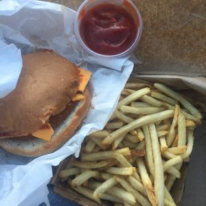 Vegan Burger at Lord of the Fries in Sydney