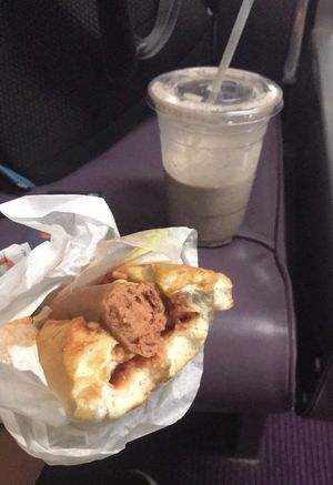 Hotdog & oreo shake at Lord of the Fries in Sydney