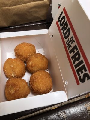Mac and cheese balls at Lord of the Fries in Sydney