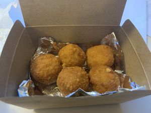 Mac and cheese balls  at Lord of the Fries in Sydney