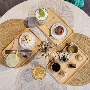 Gluten free pastry and lactose free drink at Chabana in Narbonne