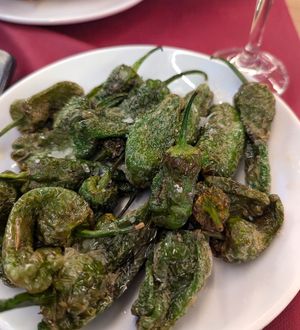 padron peppers at Pa amb Tomàquet i in Calella