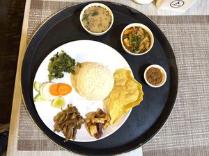 Himalayan Khana Set   at Himalayan Vegan Restaurant in Kathmandu