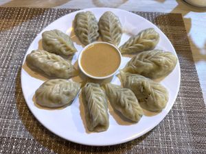 Veg mo mo  at Himalayan Vegan Restaurant in Kathmandu