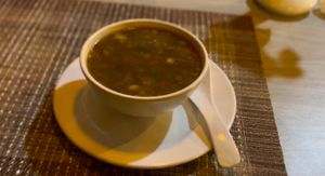 Veg soup  at Himalayan Vegan Restaurant in Kathmandu