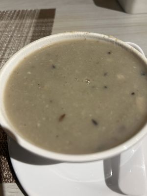 Mushroom soup!  at Himalayan Vegan Restaurant in Kathmandu