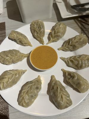 Momo!  at Himalayan Vegan Restaurant in Kathmandu