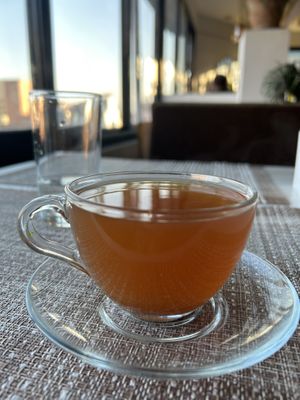 Tea was on the sweet side but idk if it was just from the herbs or actual sugar   at Himalayan Vegan Restaurant in Kathmandu