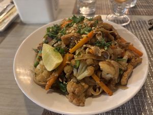Pad Thai - fresh and yummy  at Himalayan Vegan Restaurant in Kathmandu
