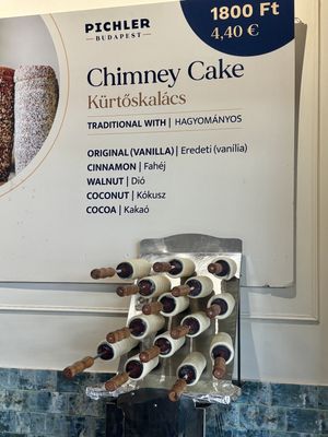   at Pichler Chimney Cake & Gelato in Budapest