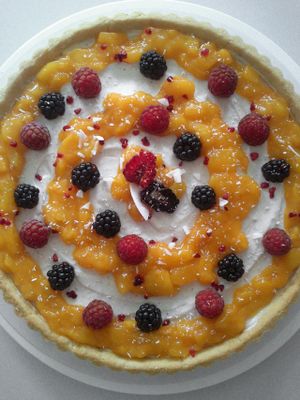 Fruit Tarte, glutenfree, sugarfree at NOSCH.La Tortita in Leipzig