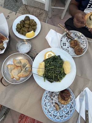 Greens and more  at Aposperitis in Crete