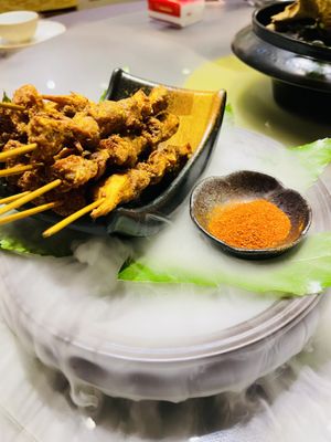 Contains egg.  at Jianfushan Vegetarian Restaurant in Tianjin