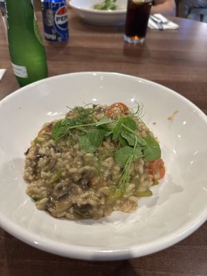 Mushroom and Asparagus risotto   at The Alexandra Hotel Bistro in Fort William