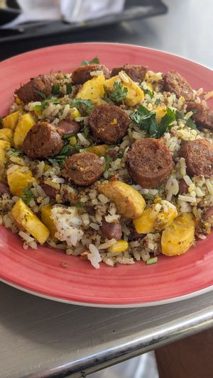 🍚 Traditional Paisa Rice (19000 COP) at Shottas Medellin Vegan Food in Medellin