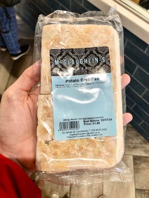 Potato bread  at McGlaughlin's in Cookstown