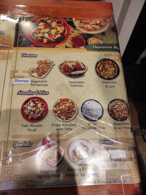 Menu at Golden Bowl Dim Sum in Rovaniemi