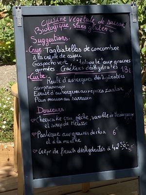 Menu  at Qui L'eût Cru in Ramatuelle