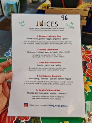 Juice at Magic Potions in Paris