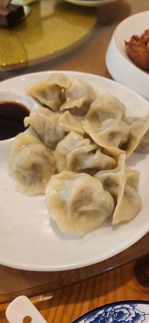 Handmade dumplings at Vidatang Vegetarian Restaurant - 一道汤素食馆 in Haikou