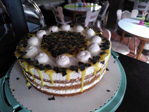 Likörtraumtorte (veganer Eierlikör, selbstgemacht) at Café KreativTRaum in Hessisch Oldendorf