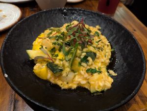 Vegetable risotto at Blackwall Barn & Lodge Columbia in Columbia