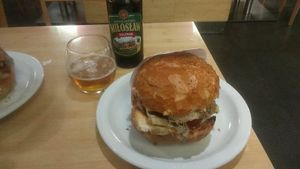 Lentil burger at Green Way - Krakow in Krakow